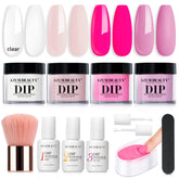 Pastel Collection - 12Pcs Dip Powder Nail Kit Starter Kit